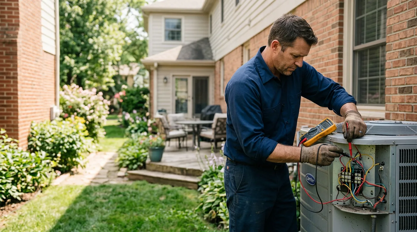 HVAC technician working near Vine Grove, KY